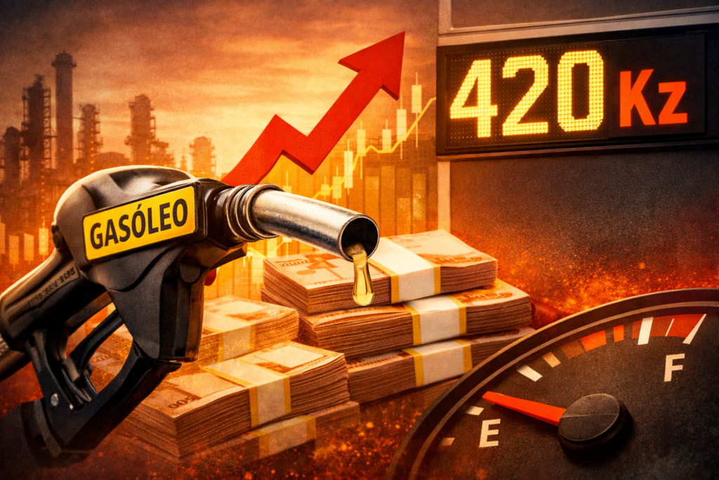 Gasóleo sobe passo a passo – o plano silencioso que está a mudar a economia angolana A retirada gradual dos subsídios está a redesenhar silenciosamente o preço dos combustíveis e o ritmo da economia angolana